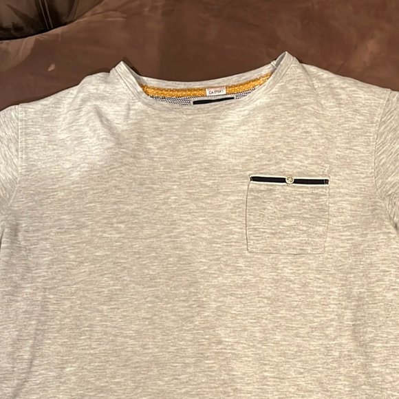 Denim & Flower Short Sleeve Shirt - Picture 1 of 3